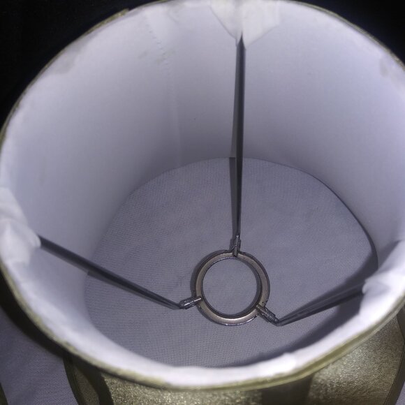 VTG Small Green Bell Shape Lamp Shade Faux Silk 8x9 Home Decor Set of 2 - Picture 6 of 13